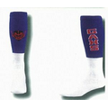 Cushioned Tube Football Socks w/ Colored Top & Custom Logo (10-13 Large)